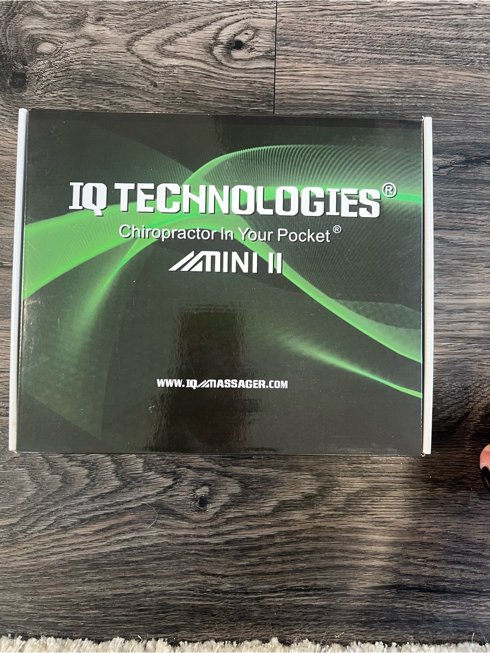IQ Technologies Mini II Portable Massager - Black & Green Box